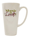 Conical Latte Coffee Mug - Perfect for Music Lovers TooLoud-Conical Latte Mug-TooLoud-White-Davson Sales