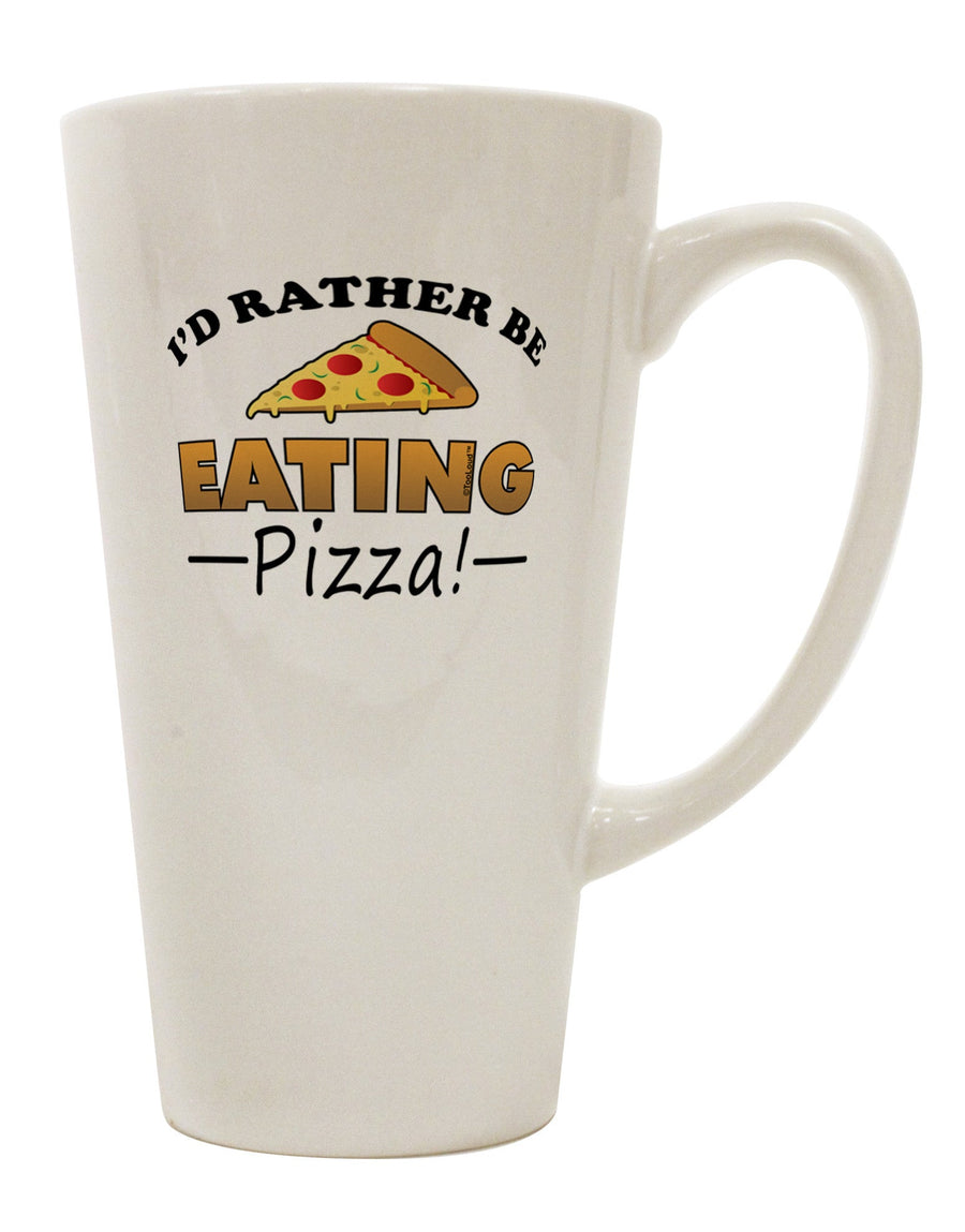 Conical Latte Coffee Mug - Perfect for Pizza Lovers TooLoud-Conical Latte Mug-TooLoud-White-Davson Sales