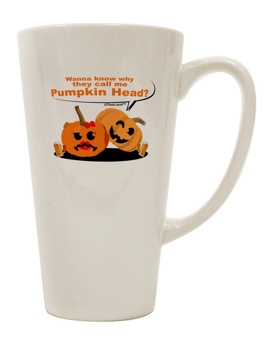 Conical Latte Coffee Mug - Perfect for Pumpkin Lovers TooLoud-Conical Latte Mug-TooLoud-White-Davson Sales