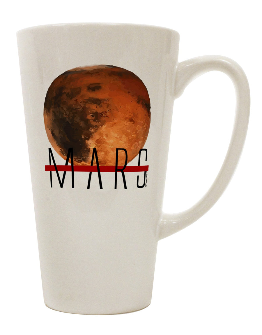 Conical Latte Coffee Mug - Perfect for Savoring the Flavors of Planet Mars TooLoud-Conical Latte Mug-TooLoud-White-Davson Sales