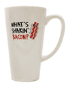 Conical Latte Coffee Mug - Perfect for Shakin' Bacon Moments TooLoud-Conical Latte Mug-TooLoud-White-Davson Sales