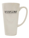 Conical Latte Coffee Mug - Perfect for Table Flip Text Bubble Enthusiasts - TooLoud-Conical Latte Mug-TooLoud-White-Davson Sales