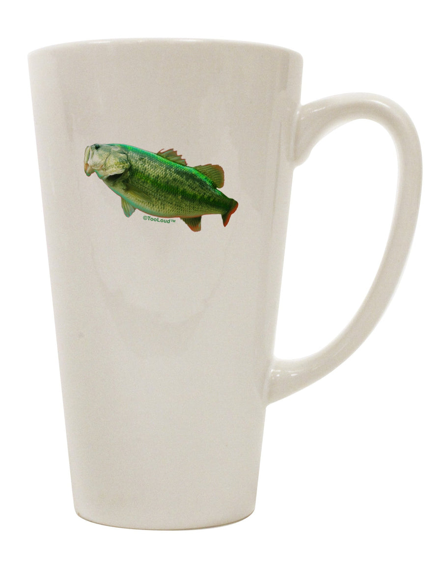 Conical Latte Coffee Mug - Perfect for the Avid Angler's Morning Brew - TooLoud-Conical Latte Mug-TooLoud-White-Davson Sales