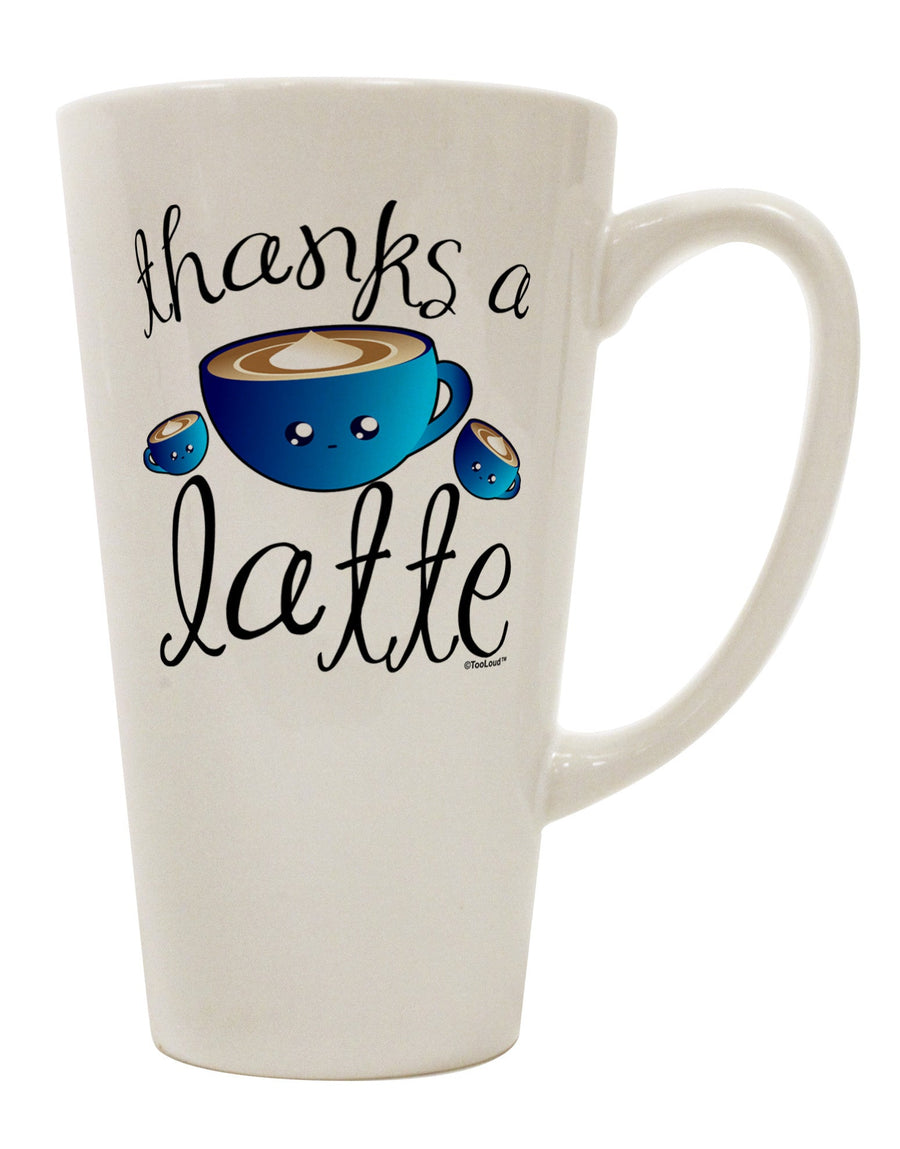 Conical Latte Coffee Mug - The Perfect Choice for a Charming Sip - TooLoud-Conical Latte Mug-TooLoud-White-Davson Sales