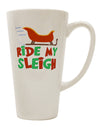 Conical Latte Coffee Mug - The Perfect Choice for a Festive Sleigh Ride - TooLoud-Conical Latte Mug-TooLoud-White-Davson Sales