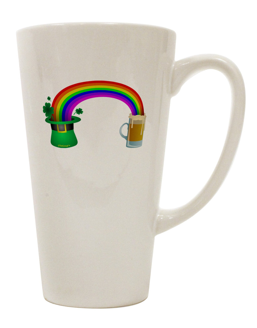 Conical Latte Coffee Mug - The Perfect Choice for Beer Enthusiasts - TooLoud-Conical Latte Mug-TooLoud-White-Davson Sales