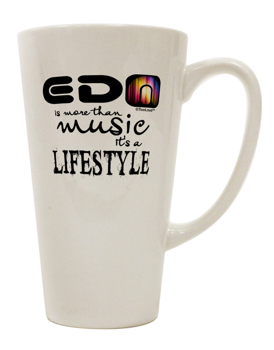 Conical Latte Coffee Mug - The Perfect Choice for EDM Enthusiasts - TooLoud-Conical Latte Mug-TooLoud-White-Davson Sales