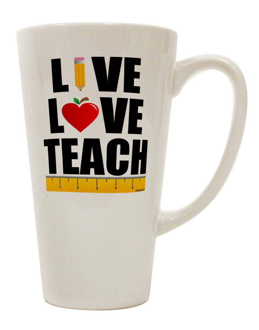 Conical Latte Coffee Mug - The Perfect Companion for Educators TooLoud-Conical Latte Mug-TooLoud-White-Davson Sales