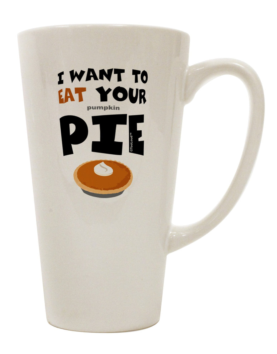 Conical Latte Coffee Mug - The Perfect Companion for Savoring Your Pie TooLoud-Conical Latte Mug-TooLoud-White-Davson Sales