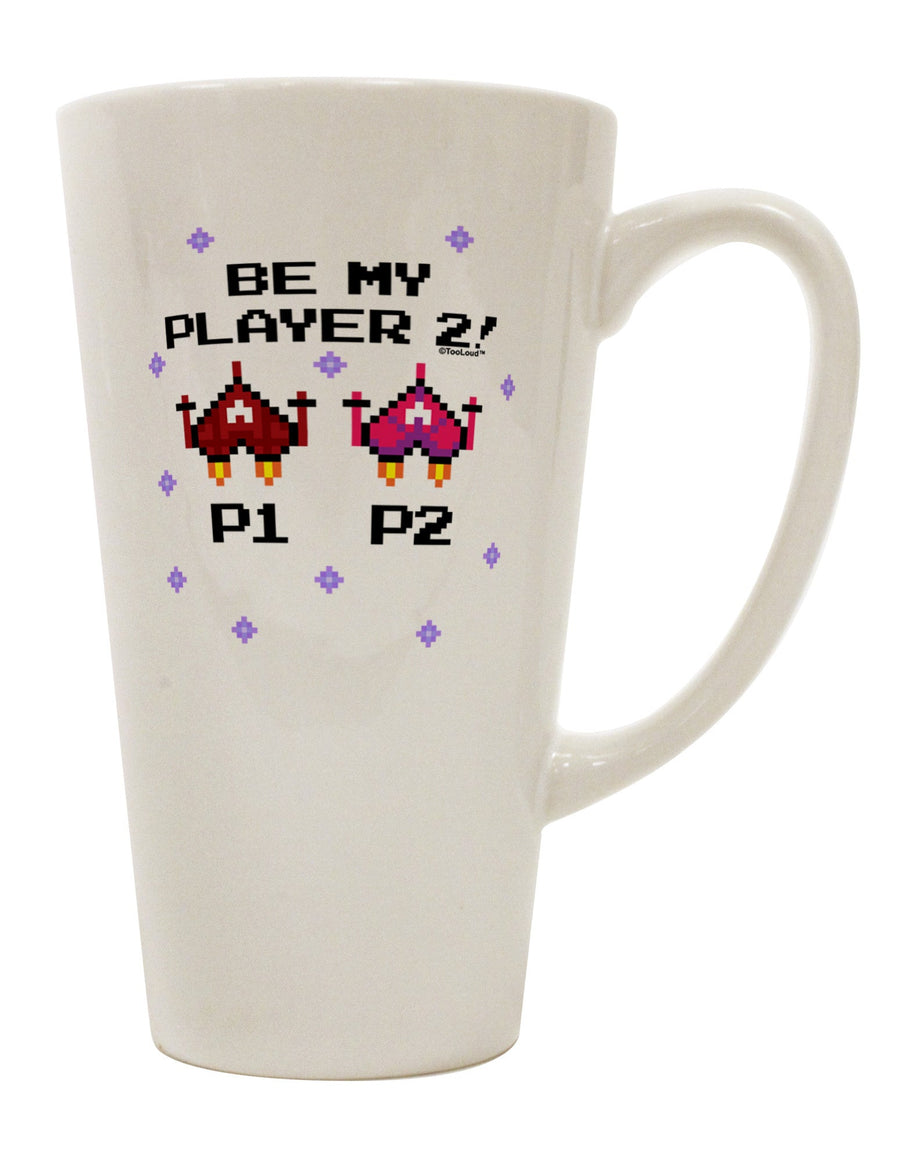 Conical Latte Coffee Mug - The Perfect Companion for Your Gaming Sessions TooLoud-Conical Latte Mug-TooLoud-White-Davson Sales