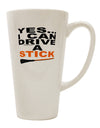 Conical Latte Coffee Mug - The Perfect Drinkware for Drive Stick Enthusiasts - TooLoud-Conical Latte Mug-TooLoud-White-Davson Sales