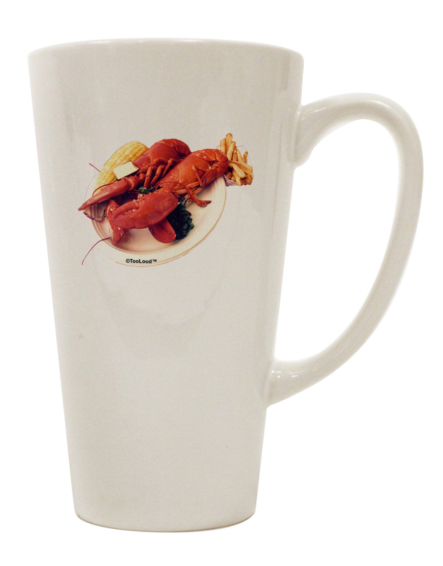 Conical Latte Coffee Mug - The Perfect Drinkware for Lobster Lovers TooLoud-Conical Latte Mug-TooLoud-White-Davson Sales