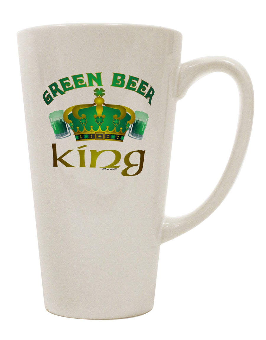 Conical Latte Coffee Mug - The Perfect Green Beer King Companion - TooLoud-Conical Latte Mug-TooLoud-White-Davson Sales