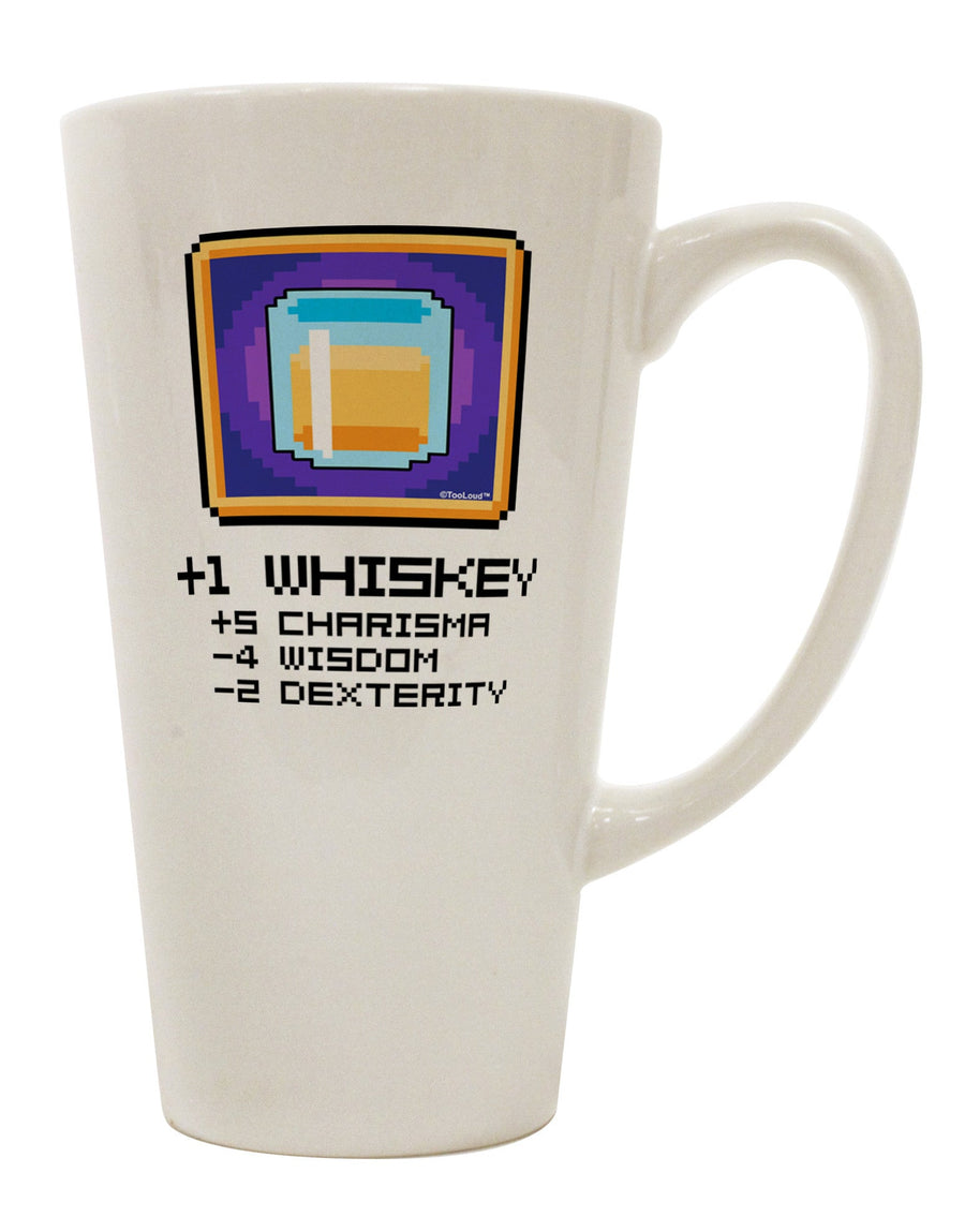 Conical Latte Coffee Mug - The Perfect Pixel Whiskey Companion - TooLoud-Conical Latte Mug-TooLoud-White-Davson Sales