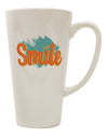 TooLoud Smile 16 Ounce Conical Latte Coffee Mug