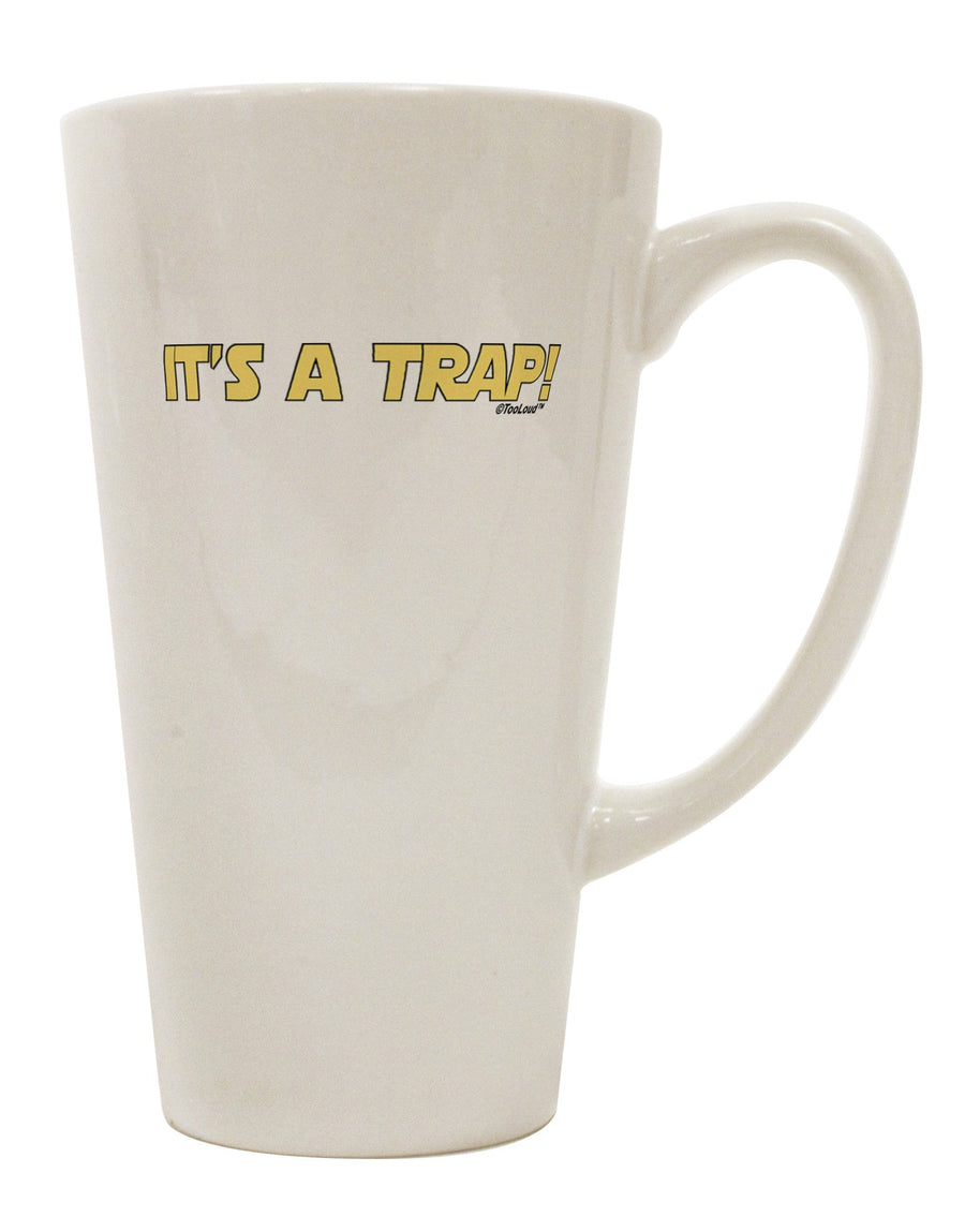 Conical Latte Coffee Mug - The Perfect Trap for Your Favorite Beverage - TooLoud-Conical Latte Mug-TooLoud-White-Davson Sales