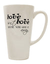 Conical Latte Coffee Mug - The Perfect Vessel for Sharing Love-Conical Latte Mug-TooLoud-White-Davson Sales