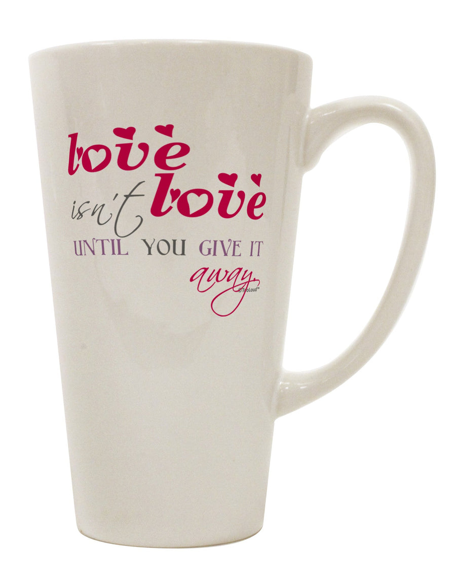 Conical Latte Coffee Mug - The Perfect Vessel for Sharing Love - TooLoud-Conical Latte Mug-TooLoud-White-Davson Sales