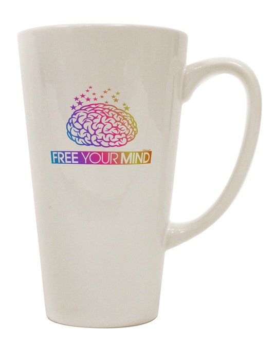 Conical Latte Coffee Mug - The Perfect Vessel for Unleashing Your Mind's Creativity - TooLoud-Conical Latte Mug-TooLoud-White-Davson Sales