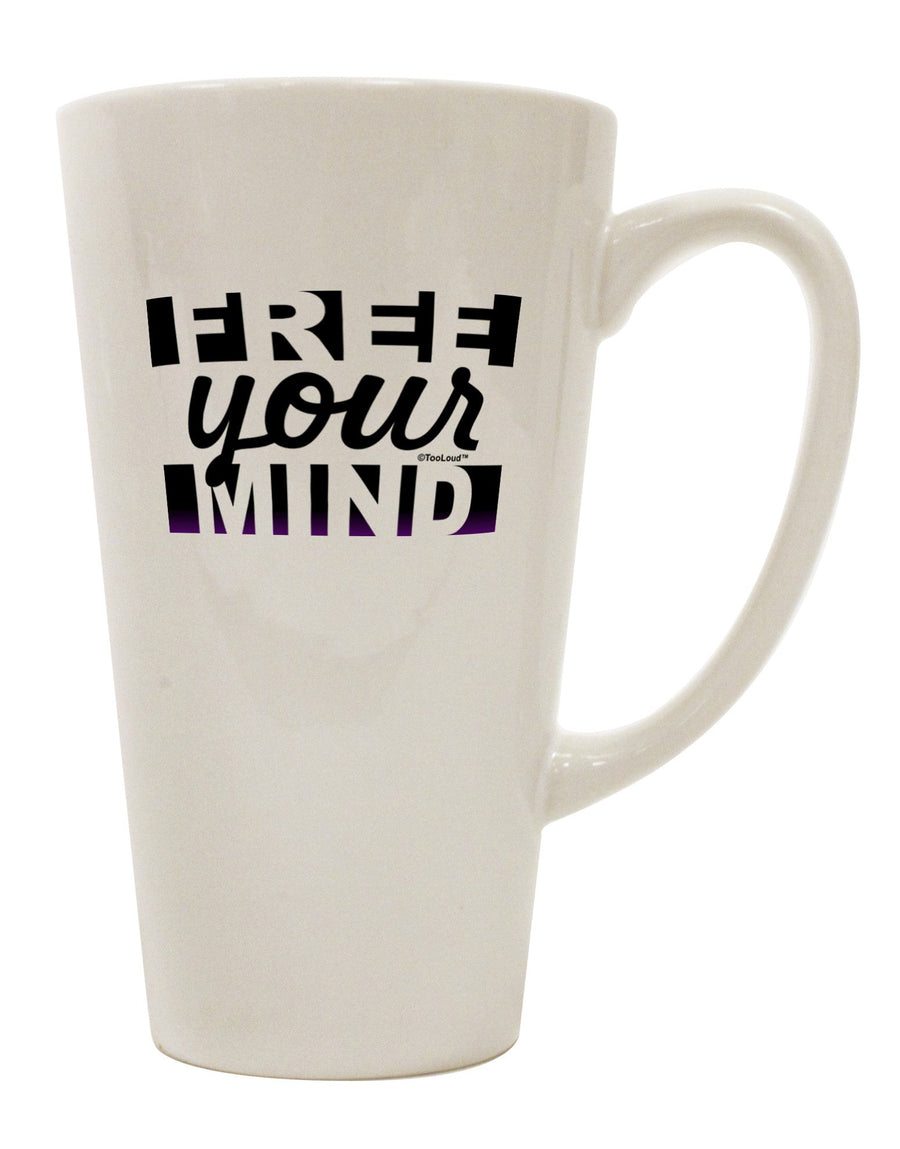 Conical Latte Coffee Mug - The Ultimate Drinkware for Unleashing Your Mind's Potential - TooLoud-Conical Latte Mug-TooLoud-White-Davson Sales