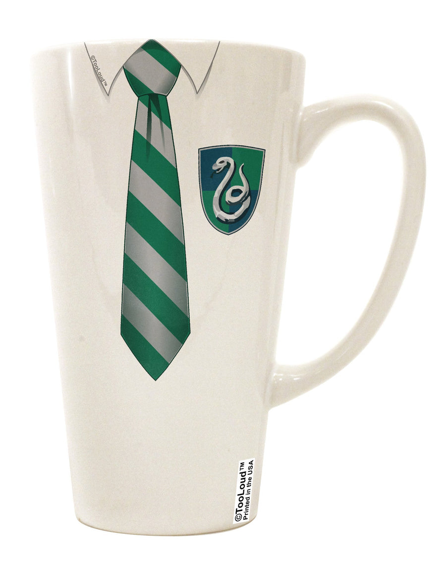 Conical Latte Coffee Mug with All Over Print in Wizard Uniform Green and Silver - TooLoud-Conical Latte Mug-TooLoud-White-Davson Sales