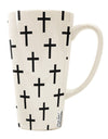 Conical Latte Coffee Mug with Christian Crosses - Perfect for Devotional Moments - TooLoud-Conical Latte Mug-TooLoud-White-Davson Sales
