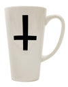 Conical Latte Coffee Mug with Inverted Cross Design - Perfect for Coffee Enthusiasts - TooLoud-Conical Latte Mug-TooLoud-White-Davson Sales