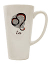 Conical Latte Coffee Mug with Leo Symbol - Perfect for Coffee Enthusiasts! - TooLoud-Conical Latte Mug-TooLoud-White-Davson Sales