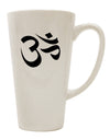 Conical Latte Coffee Mug with Om Symbol - Perfect for Savoring Your Favorite Beverages - TooLoud-Conical Latte Mug-TooLoud-White-Davson Sales