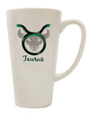 Conical Latte Coffee Mug with Taurus Symbol - Perfect for Coffee Enthusiasts! - TooLoud-Conical Latte Mug-TooLoud-White-Davson Sales