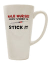Conical Latte Coffee Mugs for Male Nurses - Enhance Your Sipping Experience TooLoud-Conical Latte Mug-TooLoud-White-Davson Sales