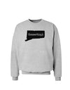 Connecticut - United States Shape Sweatshirt by TooLoud-Sweatshirts-TooLoud-AshGray-Small-Davson Sales