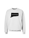 Connecticut - United States Shape Sweatshirt by TooLoud-Sweatshirts-TooLoud-White-Small-Davson Sales