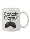 Console Gamer Printed 11 oz Coffee Mug - Expertly Crafted Drinkware by TooLoud-11 OZ Coffee Mug-TooLoud-White-Davson Sales