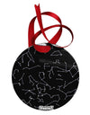 Constellations Black All Over Circular Metal Ornament All Over Print-Ornament-TooLoud-White-Davson Sales