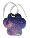 Constellations Color All Over Paw Print Shaped Ornament All Over Print-Ornament-TooLoud-White-Davson Sales