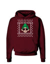 Cool Elf Christmas Sweater Dark Hoodie Sweatshirt-Hoodie-TooLoud-Maroon-Small-Davson Sales