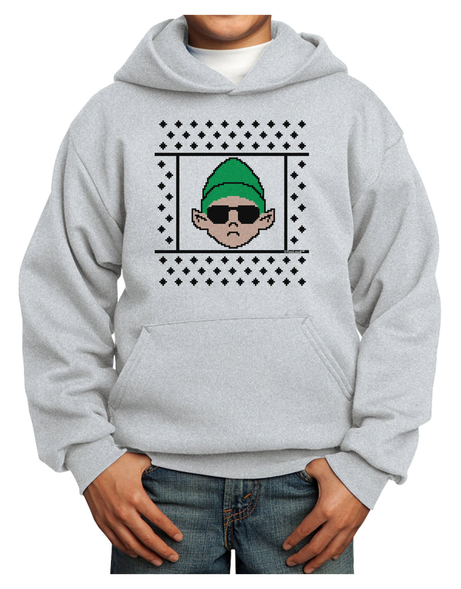 Cool Elf Christmas Sweater Youth Hoodie Pullover Sweatshirt-Youth Hoodie-TooLoud-White-XS-Davson Sales