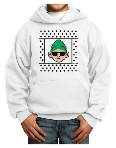 Cool Elf Christmas Sweater Youth Hoodie Pullover Sweatshirt-Youth Hoodie-TooLoud-White-XS-Davson Sales