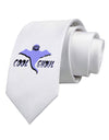 Cool Ghoul Printed White Necktie