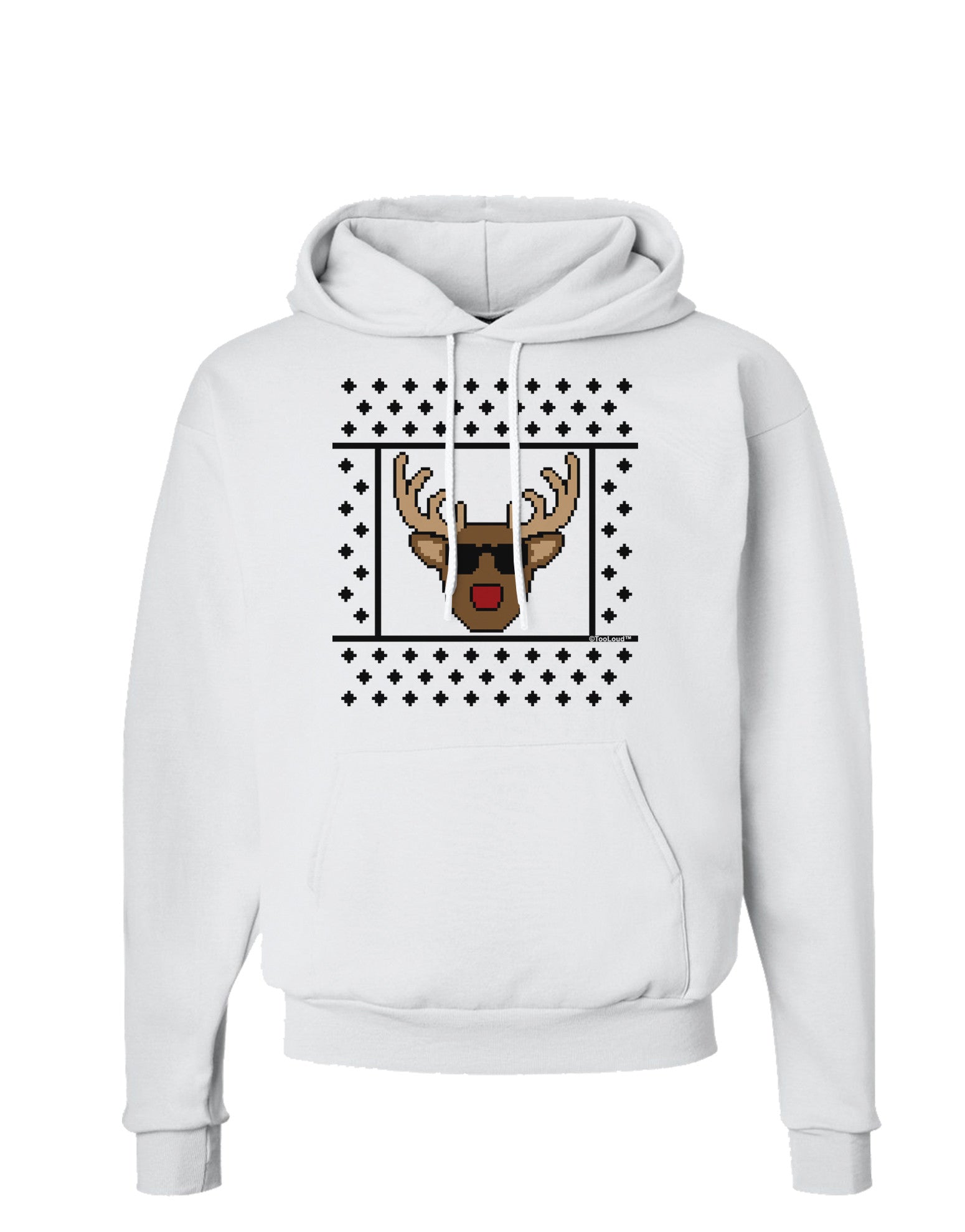 Cool Rudolph Sweater Hoodie Sweatshirt-Hoodie-TooLoud-White-Small-Davson Sales