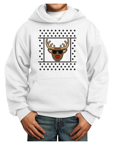 Cool Rudolph Sweater Youth Hoodie Pullover Sweatshirt-Youth Hoodie-TooLoud-White-XS-Davson Sales