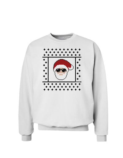 Cool Santa Christmas Sweater Sweatshirt-Sweatshirts-TooLoud-White-Small-Davson Sales