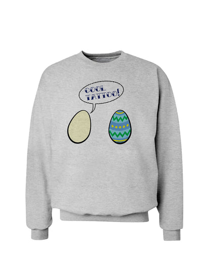 Cool Tattoo Easter Egg Sweatshirt-Sweatshirts-TooLoud-Ash-Gray-Small-Davson Sales