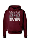 Coolest Dad Ever Dark Hoodie Sweatshirt-Hoodie-TooLoud-Maroon-Small-Davson Sales