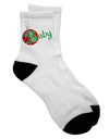 Coordinated Family Ornament Baby and Adult Short Socks - TooLoud-Socks-TooLoud-White-Ladies-4-6-Davson Sales
