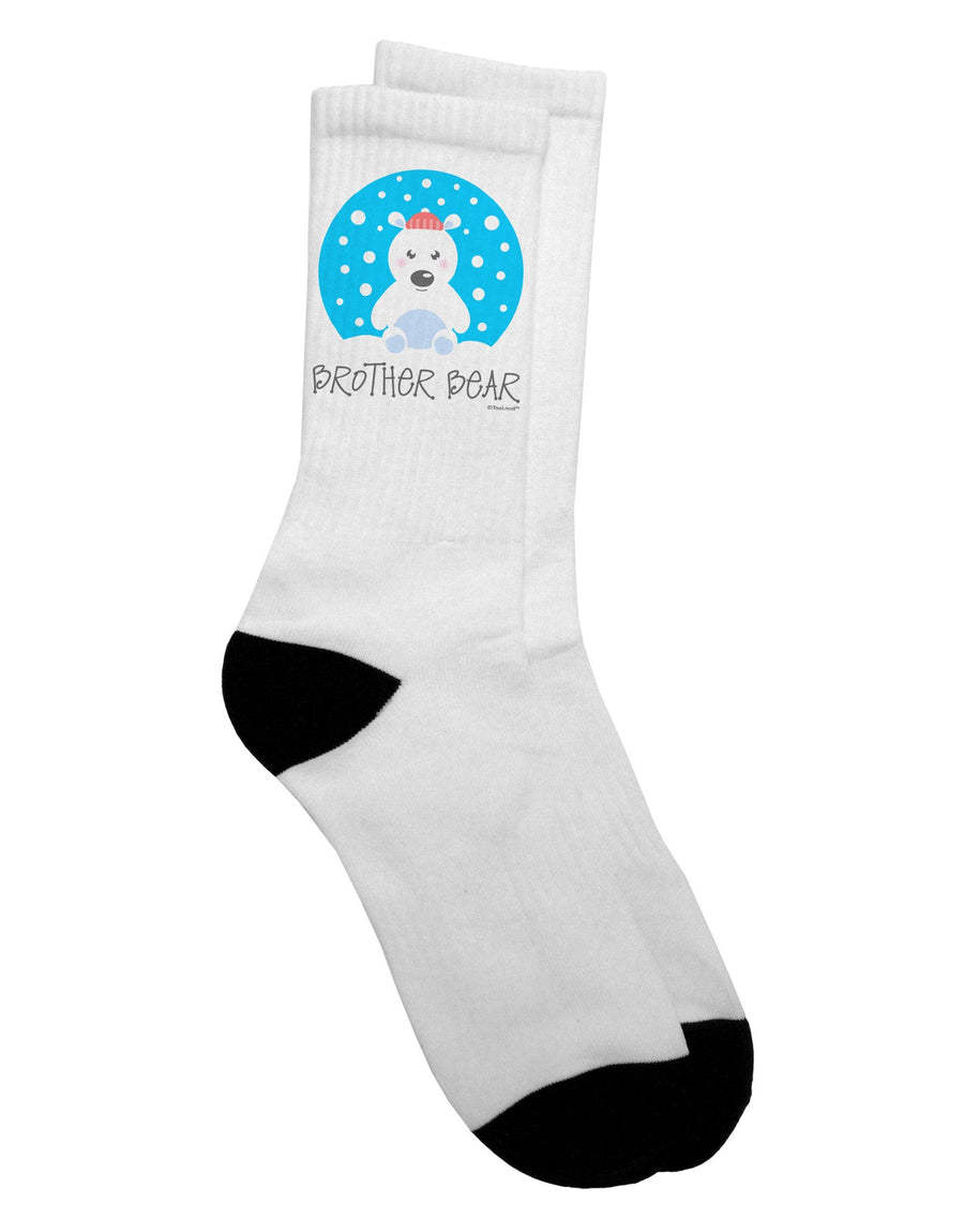 Coordinated Polar Bear Family Attire - Brother Bear Adult Crew Socks - by TooLoud-Socks-TooLoud-White-Ladies-4-6-Davson Sales