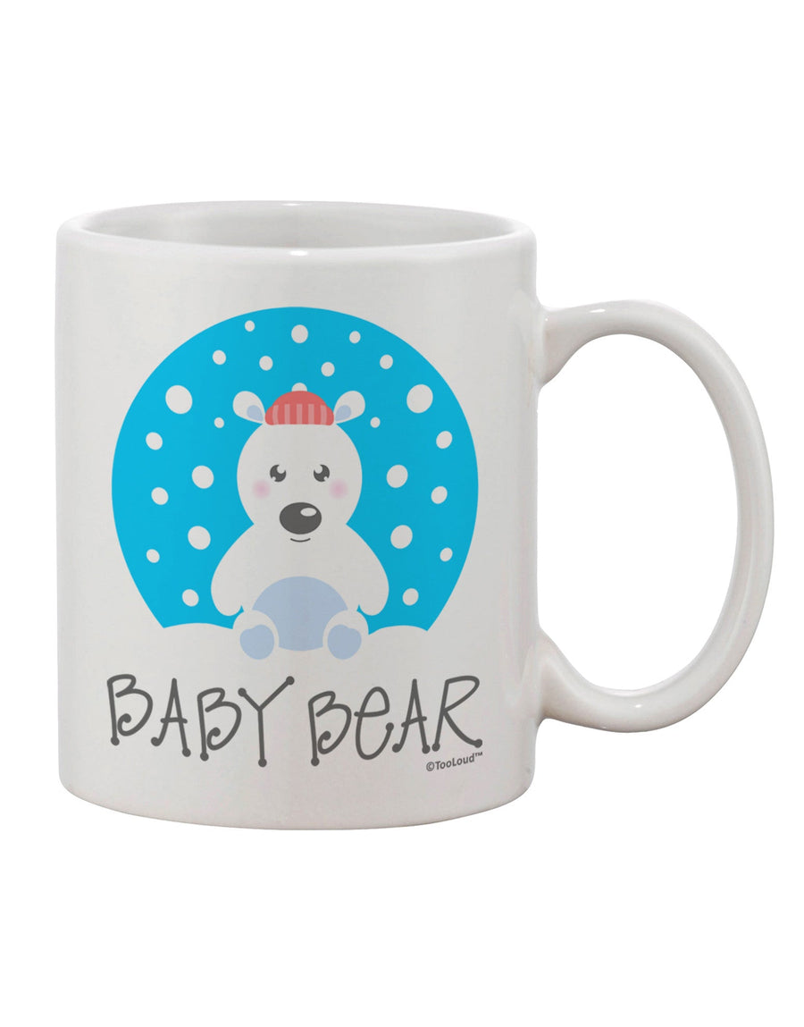 Coordinated Polar Bear Family - Baby Bear Design 11 oz Coffee Mug by TooLoud-11 OZ Coffee Mug-TooLoud-White-Davson Sales