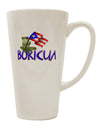 Coqui Boricua 16 oz Conical Latte Coffee Mug - Expertly Crafted Drinkware-Conical Latte Mug-TooLoud-White-Davson Sales