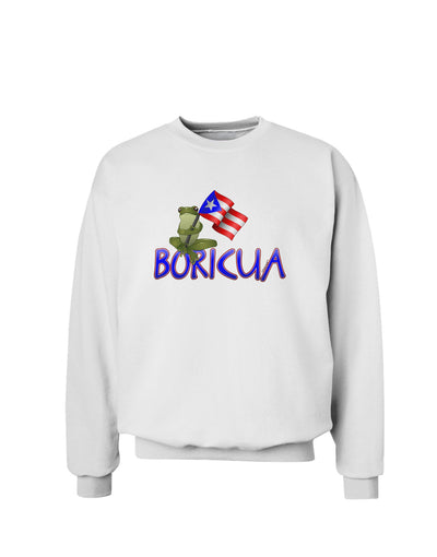 Coqui Boricua Sweatshirt-Sweatshirts-TooLoud-White-Small-Davson Sales